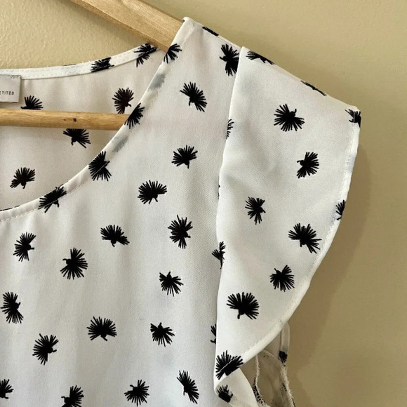 LOFT | Women’s Flowy Brushdot Peplum Shell/Shirt US S Petite - Picture 3 of 5